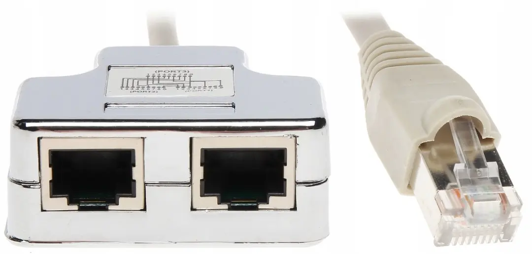 Digitus DN-93904 RJ45 Adapter 2x Poort - Cat 5e