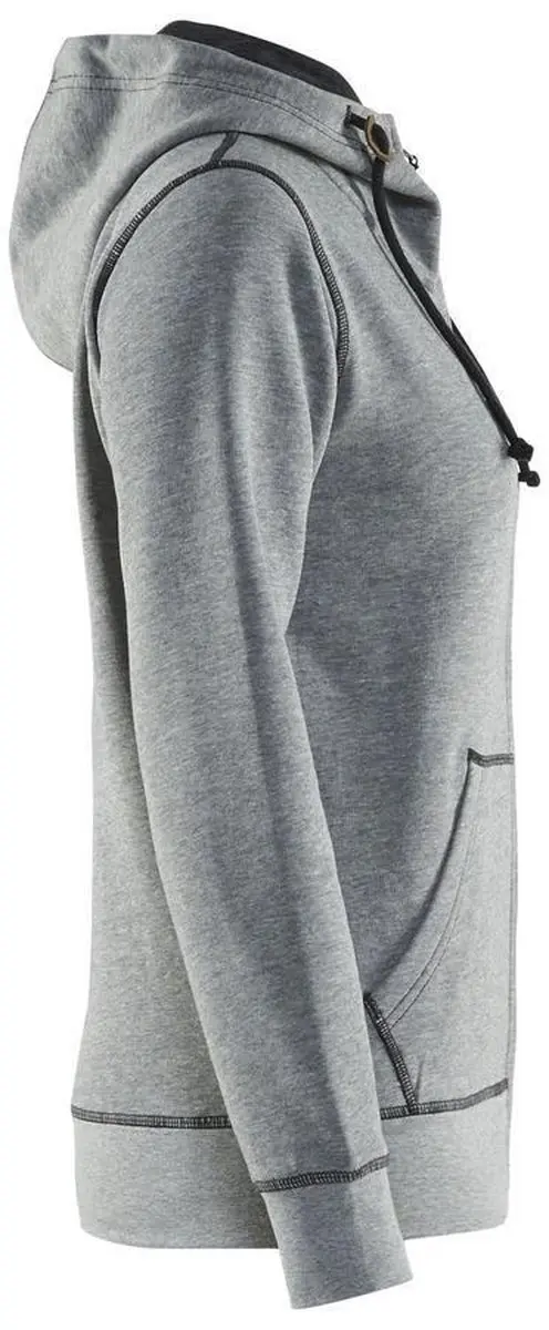 Blåkläder Dames Hooded Sweatvest 3373-1157 - Grijs Mêlee - XXL