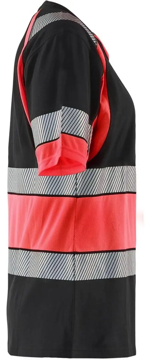 Blåkläder 3410-1030 Hirt High Vis Werkbroek - XXXL - Zwart/High Vis Rood - afbeelding 2 van 3