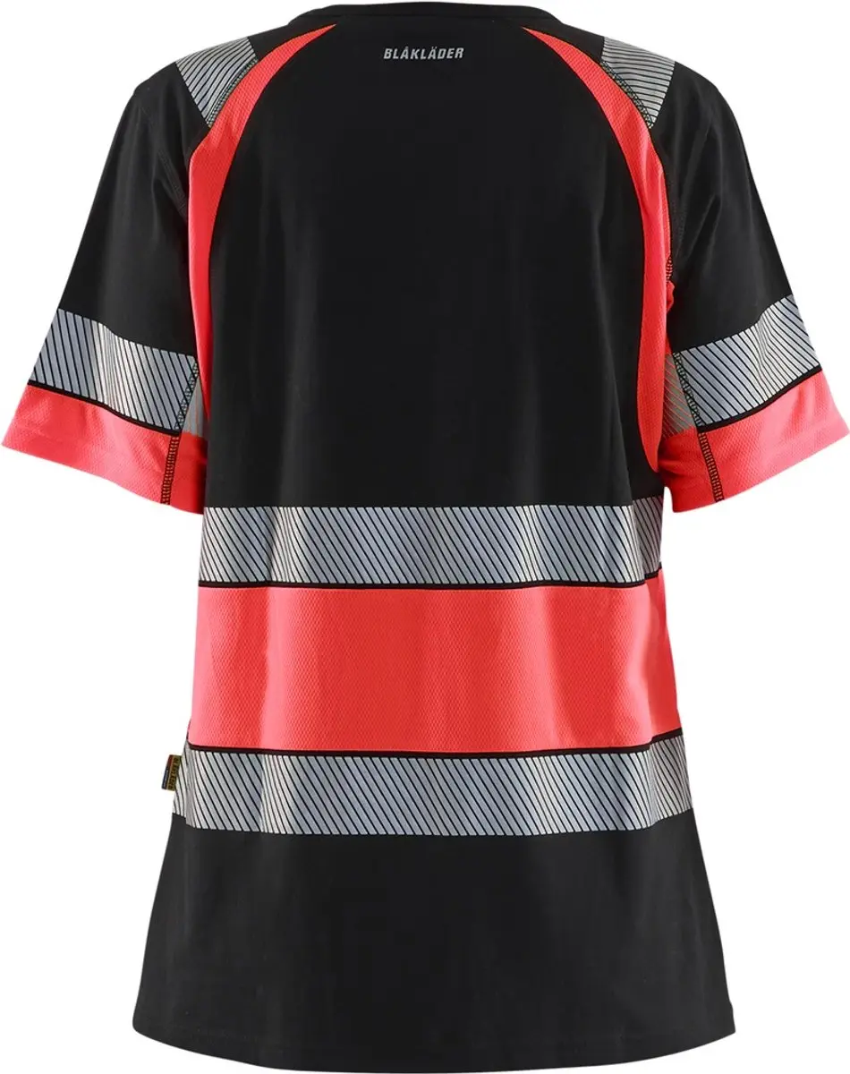 Blåkläder 3410-1030 Hirt High Vis Werkbroek - XXXL - Zwart/High Vis Rood - afbeelding 3 van 3