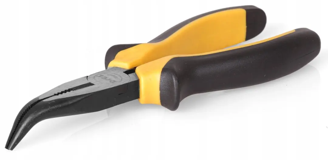 Condor Gebogen Precisie Tang 160mm - Geel/Zilver/Zwart