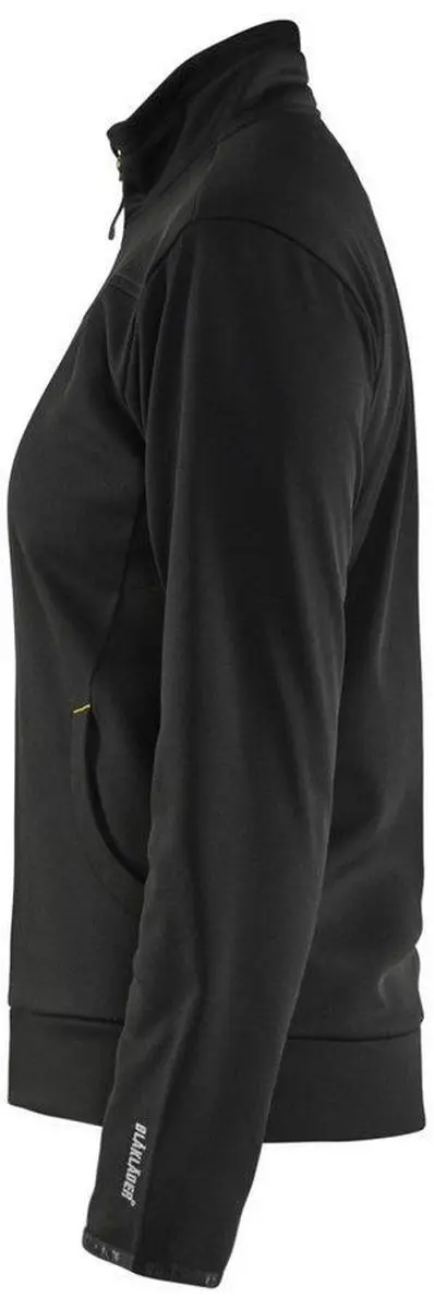 Blåkläder Dames Service Sweatshirt 3394-2526 - Zwart/High Vis Geel - XXL