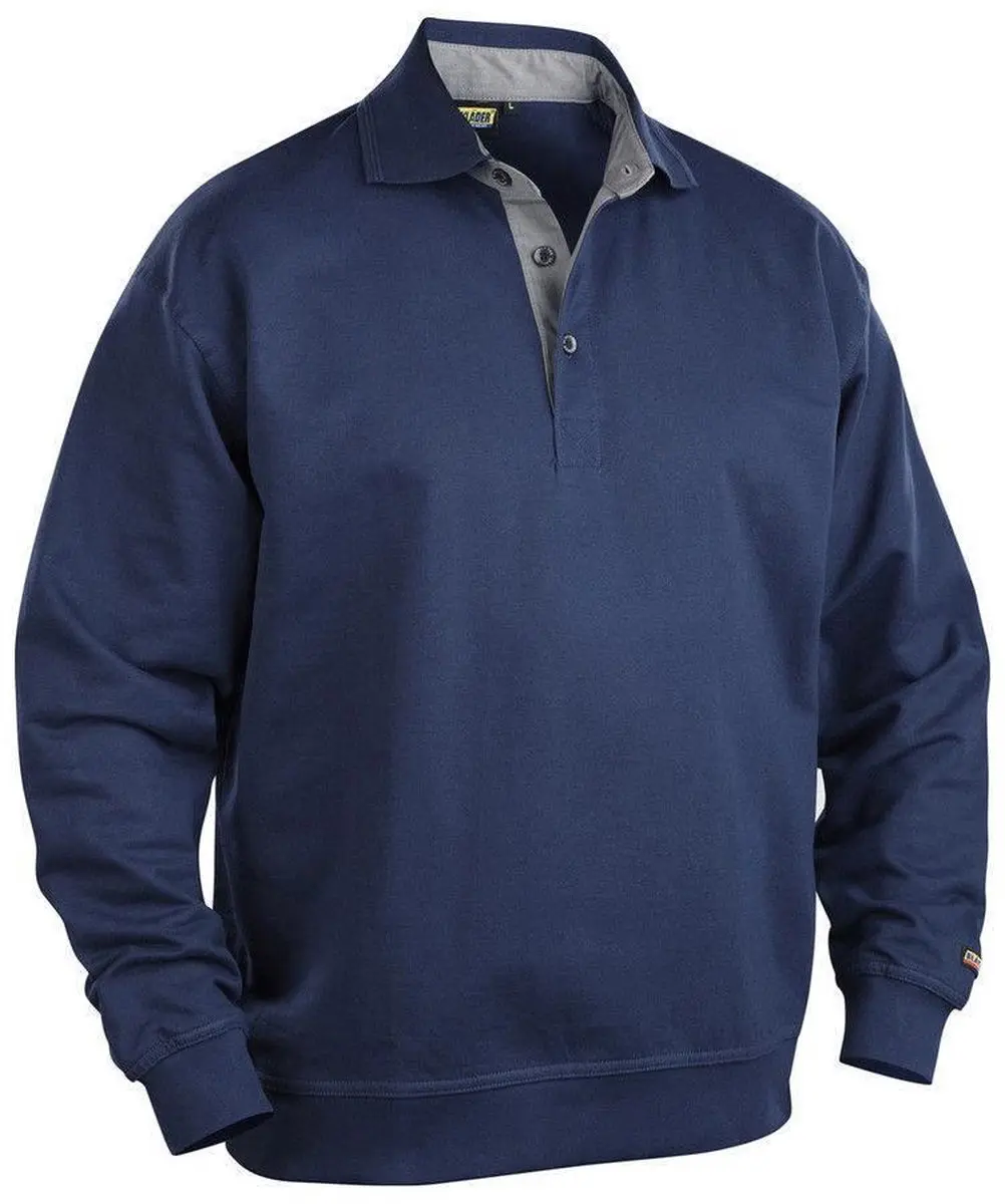 Blåkläder 3370 Polosweater - Marineblauw S