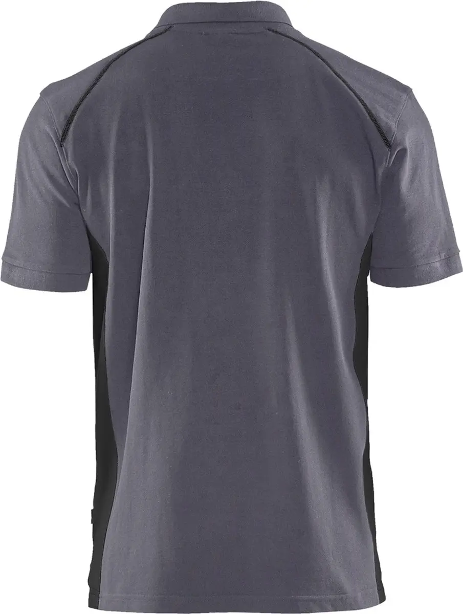 Blåkläder Poloshirt Piqué 3324-1050 - Medium Grijs/Zwart - 5XL