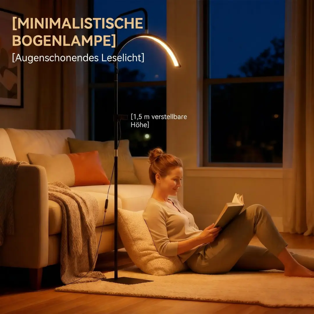 Homcom Staande Lamp Zwart - 1 Lichtpunt 6000K