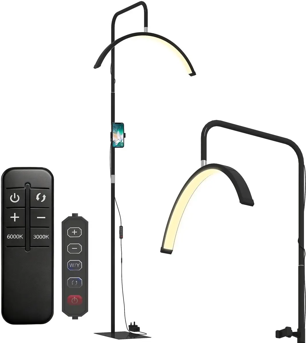 Homcom Staande Lamp Zwart