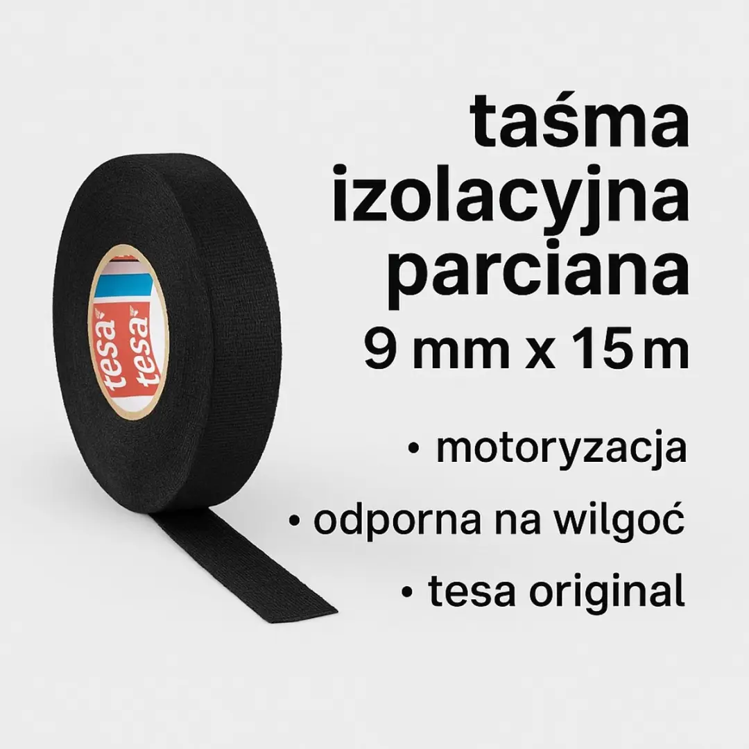 Tesa Textieltape 9mm x 15m - Zwart