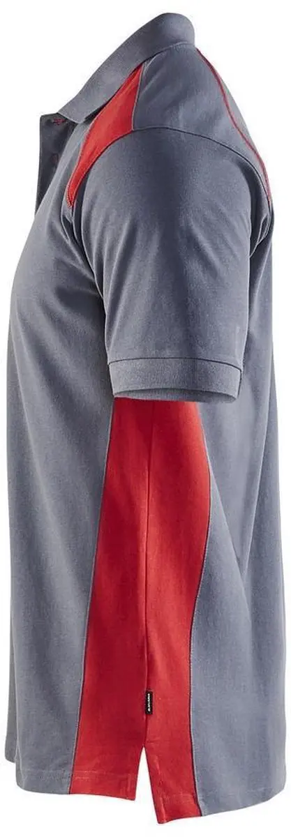 Blåkläder Poloshirt Piqué 3324-1050 - XS - Grijs/Rood