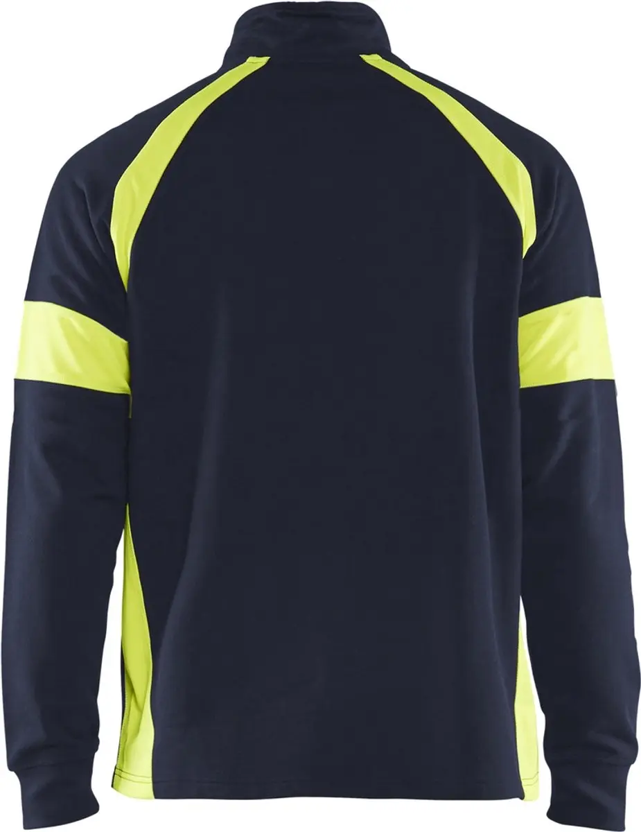 Blåkläder Sweatshirt 3550-1158 - 5XL Marine/High Vis Geel