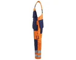 Blåkläder Bretelbroek High Vis 2603-1860 - 64 - Oranje/Marineblauw