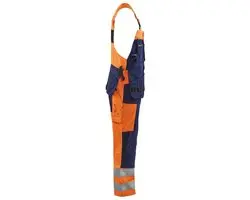 Blåkläder Bretelbroek High Vis 2603-1860 - 58 - Oranje/Marineblauw