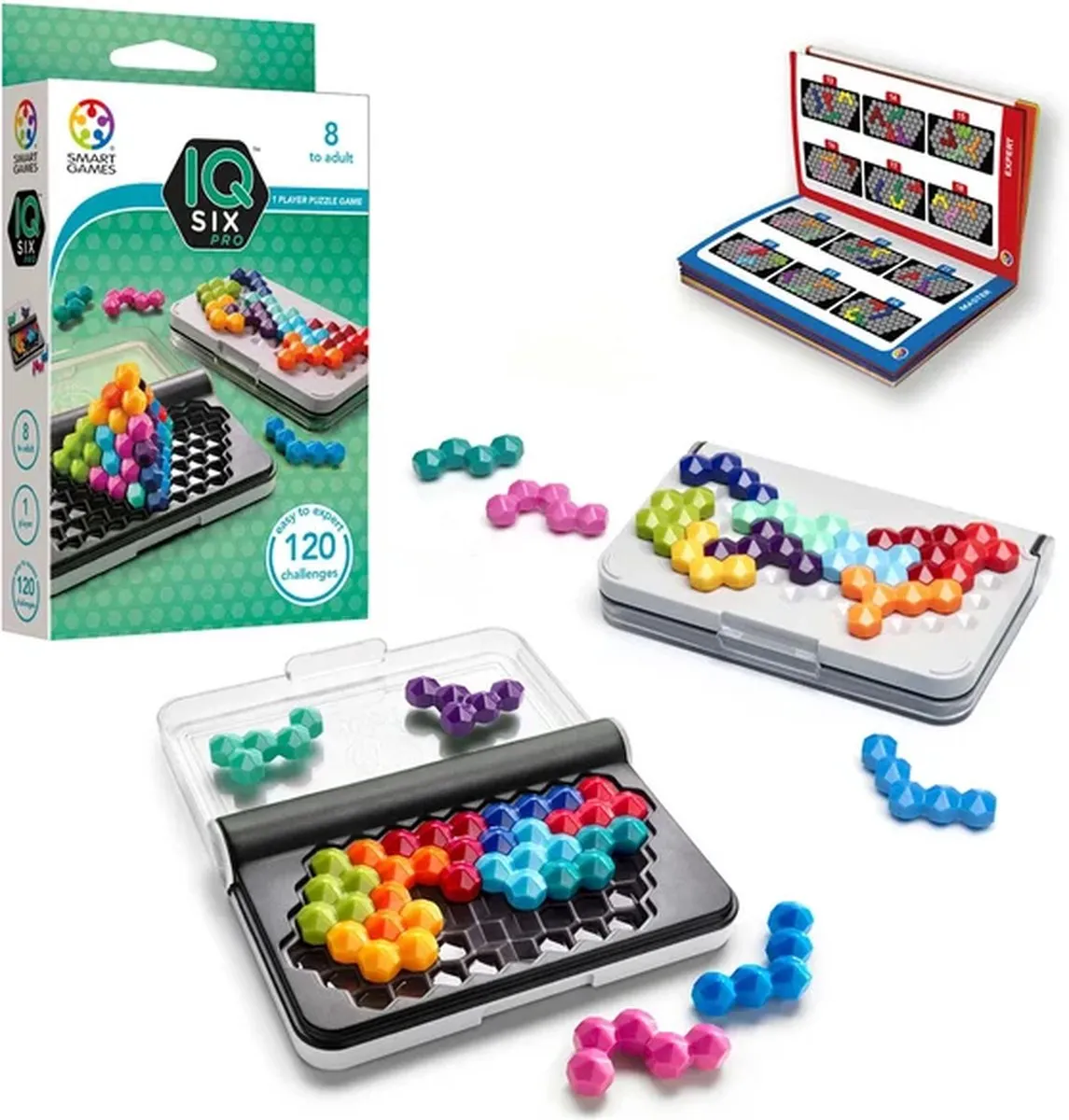 SmartGames IQ Six Pro SG479 - Logica Puzzel - 120 Opdrachten