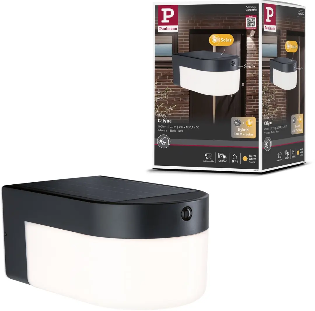Paulmann Calyne House LED Wandarmatuur Zwart