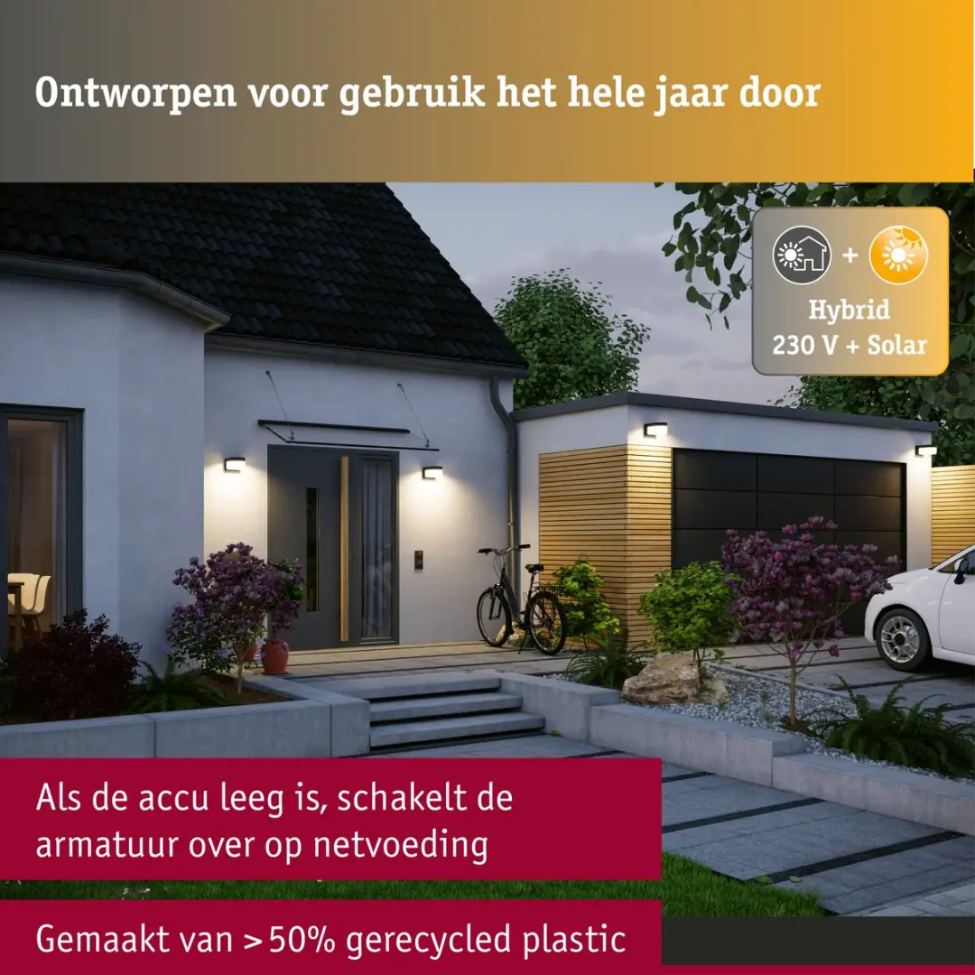 Paulmann Calyne House LED Wandarmatuur Zwart - 2,3W 3000K