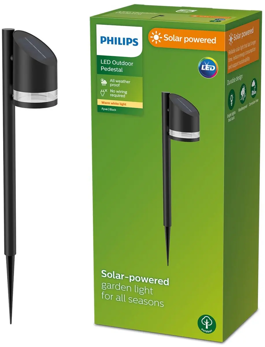 Philips Fyve Sokkellamp Zwart