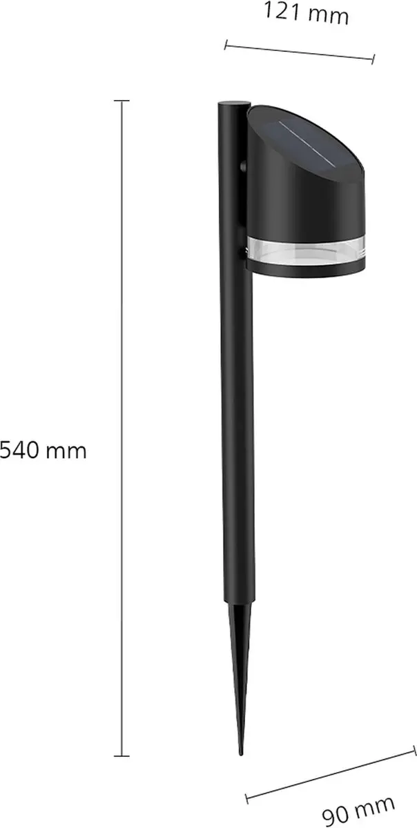 Philips Fyve Sokkellamp Zwart