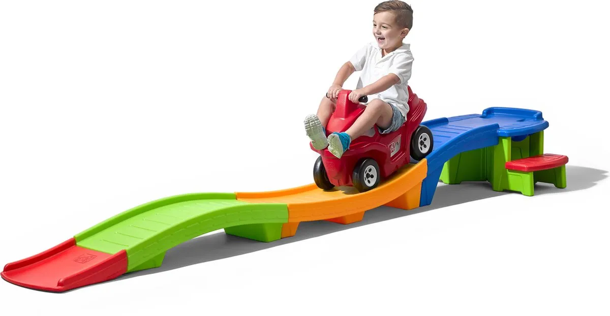 Step2 Up & Down Roller Coaster Rapid Ride & Hide Edition - Kinderachtbaan Multikleur