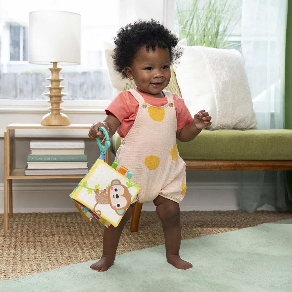 Bright Starts Safari Buddies Babyboekje - Multicolor
