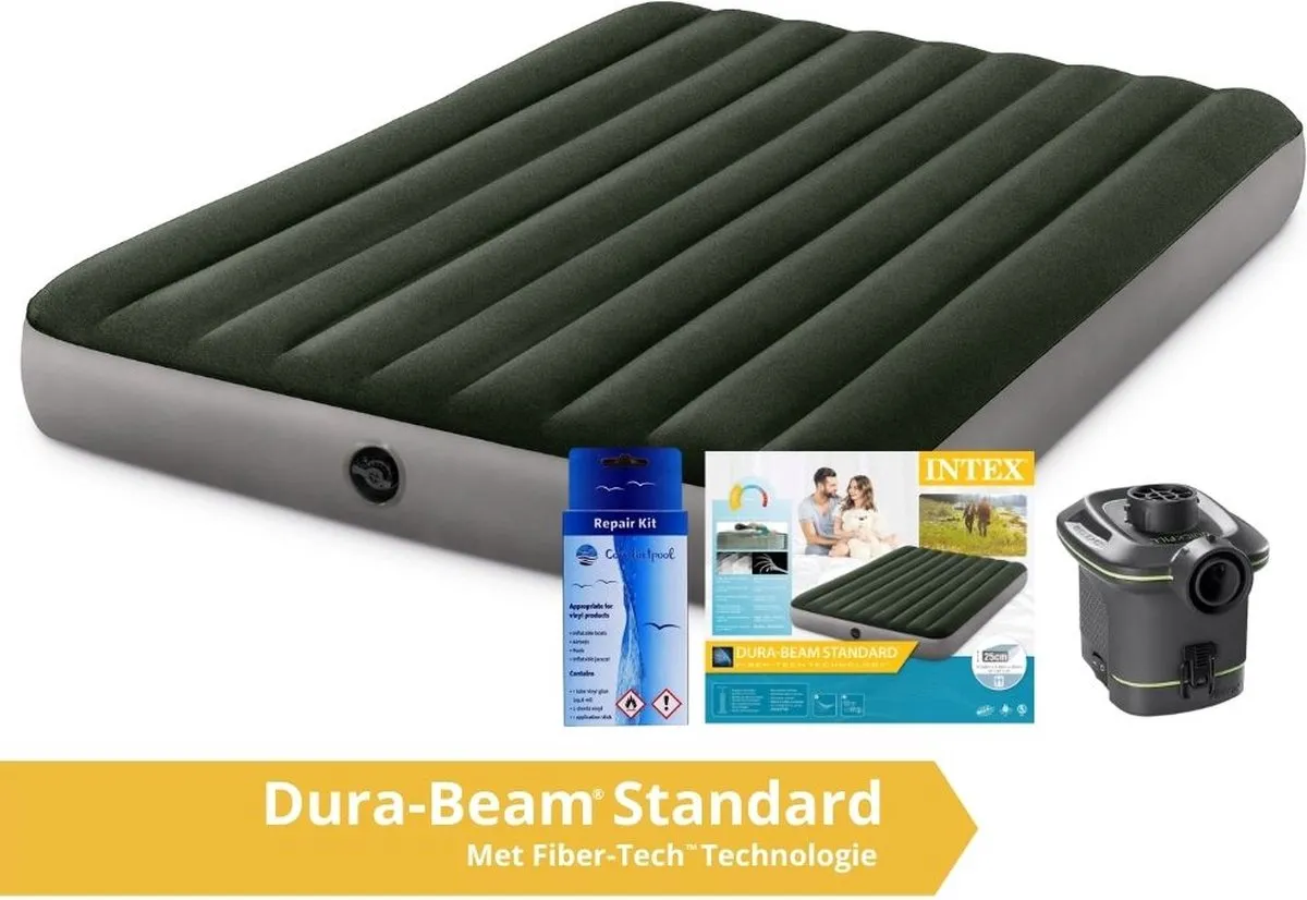 Intex Prestige Downy Luchtbed 2 persoons 191x152x25cm