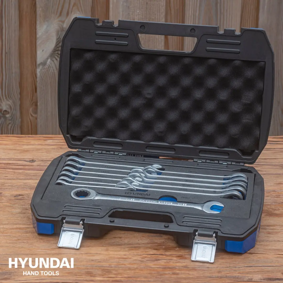 Hyundai Ring-/Steeksleutels 12-delig 10-22mm - Chroom-vanadiumstaal