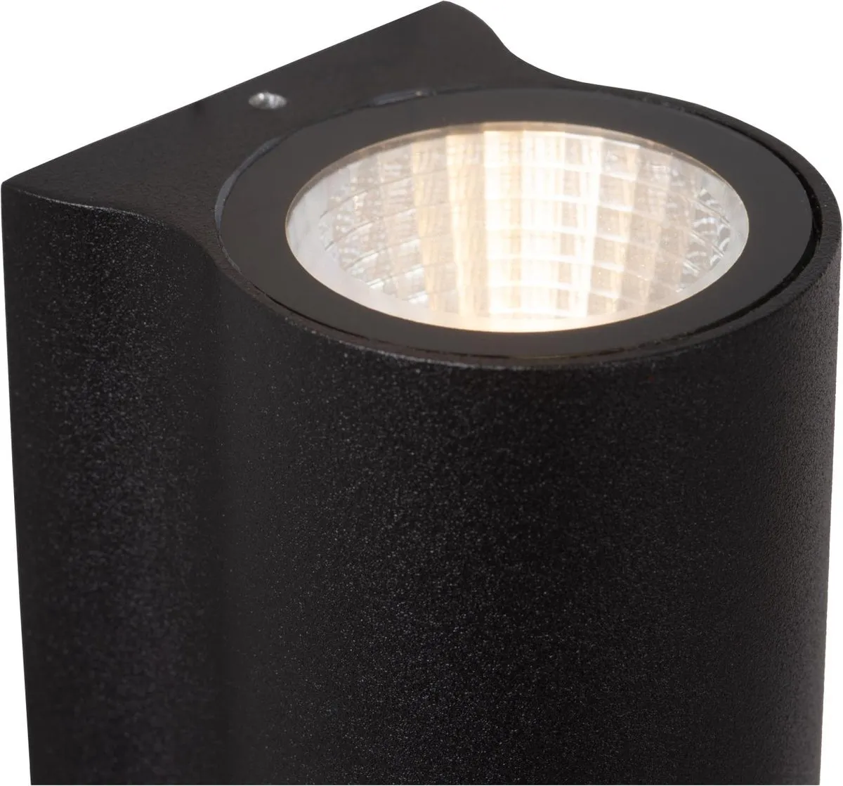 Lucide AKRA Wandlamp LED 2x6,5W 2700K - IP54 Zwart