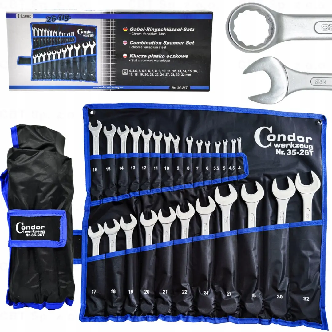 Condor Ring-Steeksleutelset 4-32mm - 26 Stuks