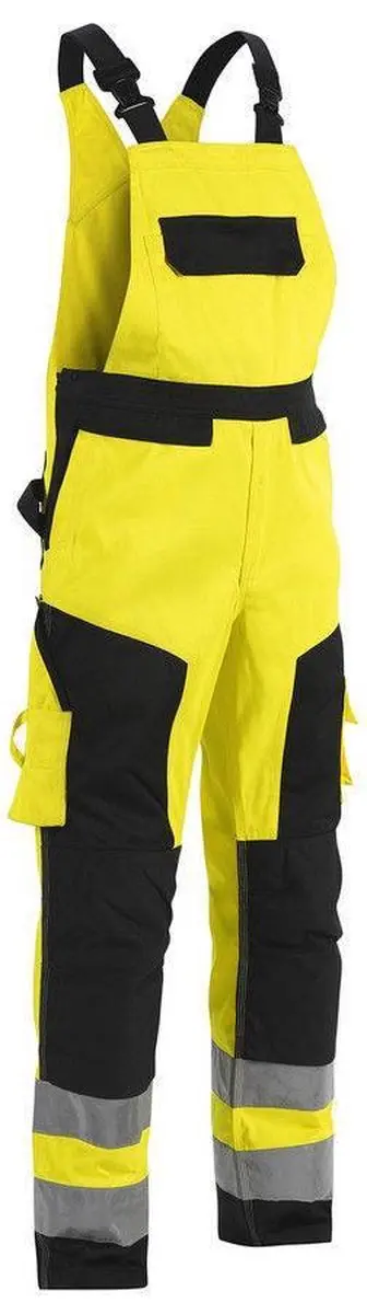 Blåkläder Bretelbroek High Vis 2660-1804 - 60 - Geel/Zwart