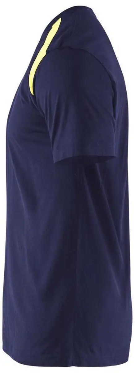Blåkläder T-shirt 3379-1042 Bi-Color - Marine/High Vis Geel - XS