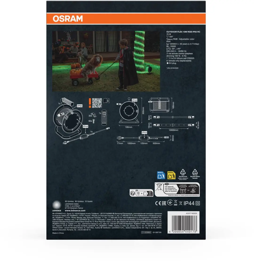 Osram LED-strip Complete Set 10m RGB - 230V