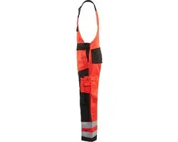 Blåkläder Bretelbroek High Vis 2660-1804 - 64 - Rood/Zwart