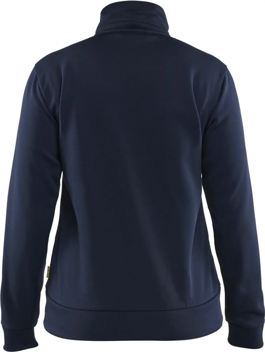 Blåkläder Dames Service Sweatshirt 3394-2526 - M - Donker marineblauw/High Vis Geel