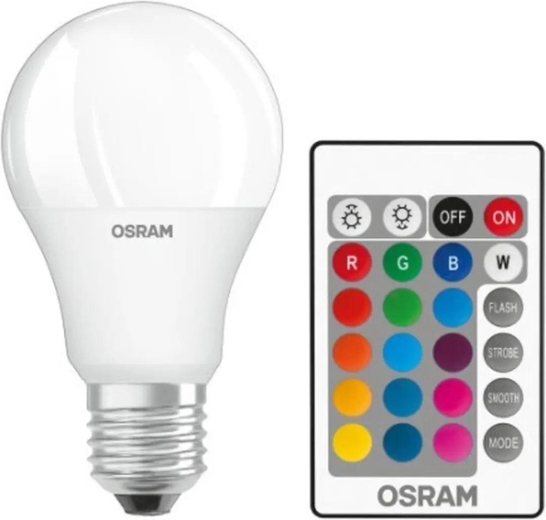 Osram LED E27 RGBW 9.7W - Mat - 2700K