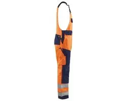 Blåkläder Bretelbroek High Vis 2660-1804 - 62 - Oranje/Marineblauw