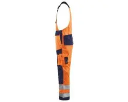 Blåkläder Bretelbroek High Vis 2660-1804 - 62 - Oranje/Marineblauw