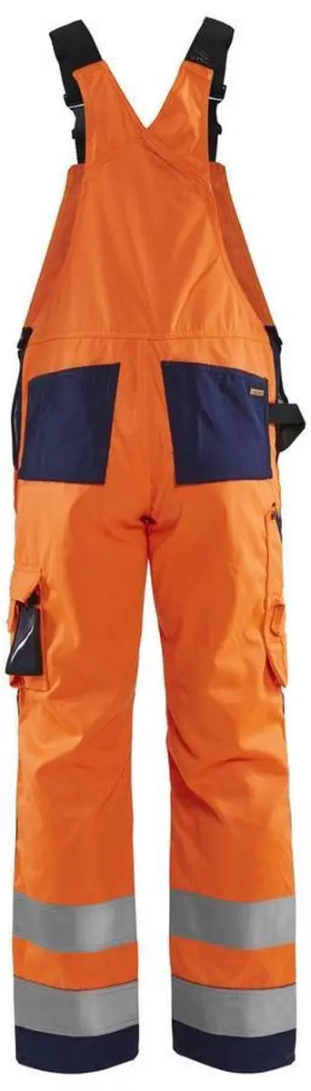 Blåkläder Bretelbroek High Vis 2660-1804 - 62 - Oranje/Marineblauw