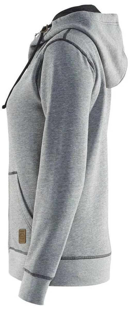Blåkläder Dames Hooded Sweatvest 3373-1157 - Grijs Mêlee - XXXL