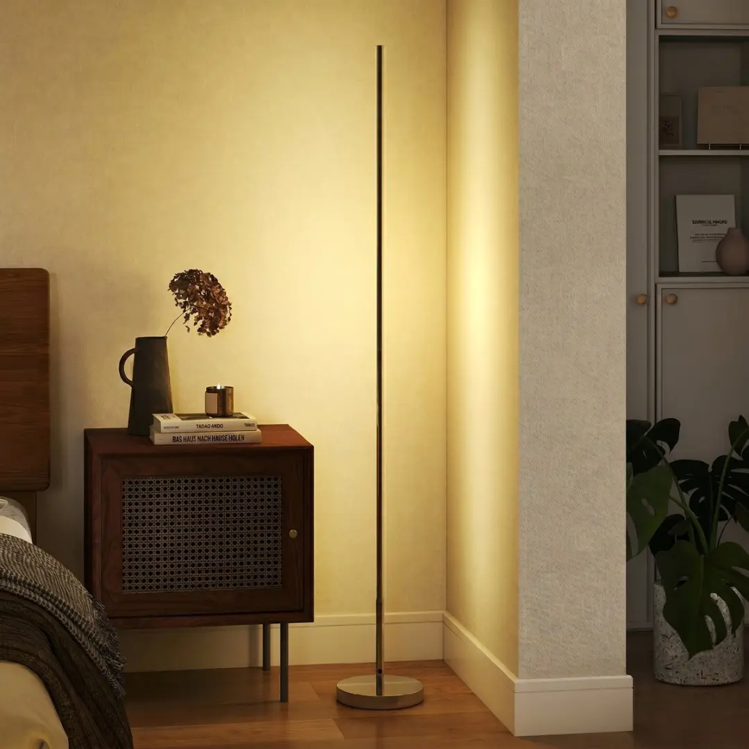 Homcom Staande Lamp Zilvergrijs 150cm - afbeelding 5 van 6
