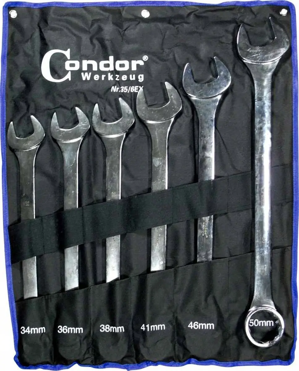 Condor Lange Ringsleutels 34-50mm - 6-delig
