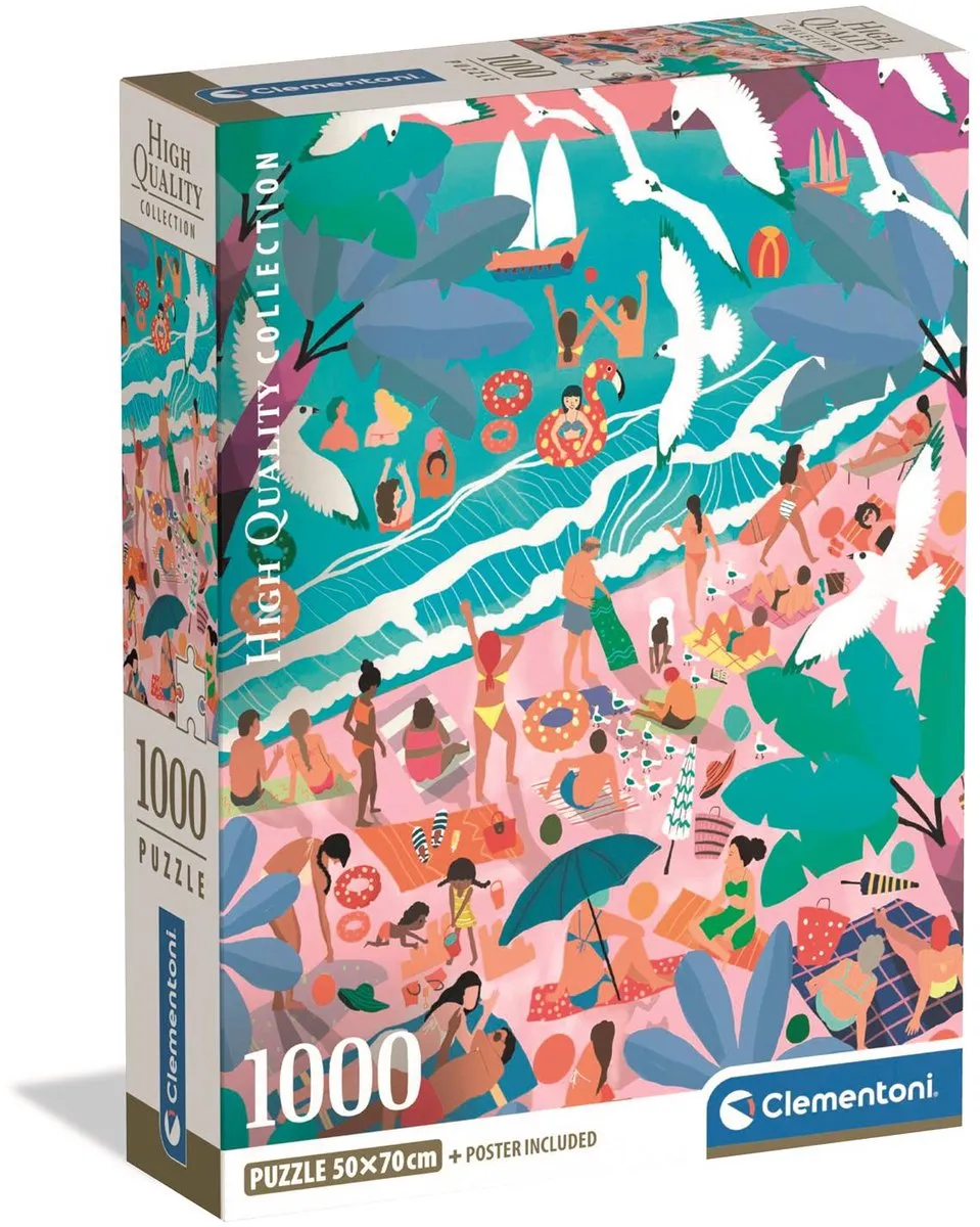 Clementoni Zondag Op Het Strand Puzzel 1000 Stuks