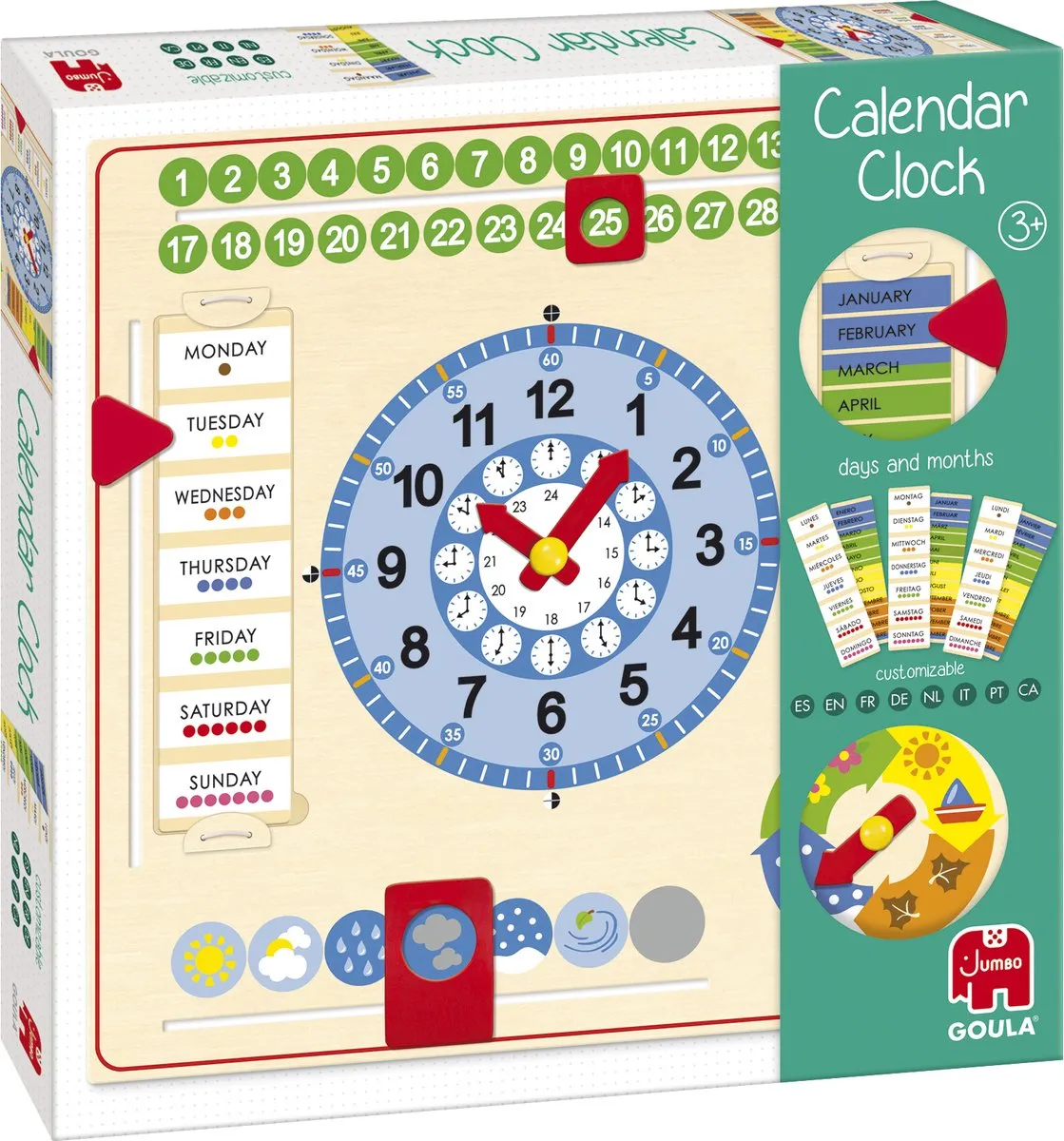 Jumbo Goula Calendar Clock Educatief Spel