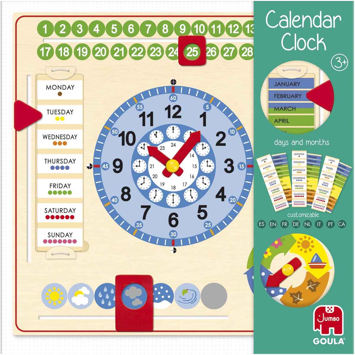 Jumbo - Goula - Calendar Clock - Educatief Spel