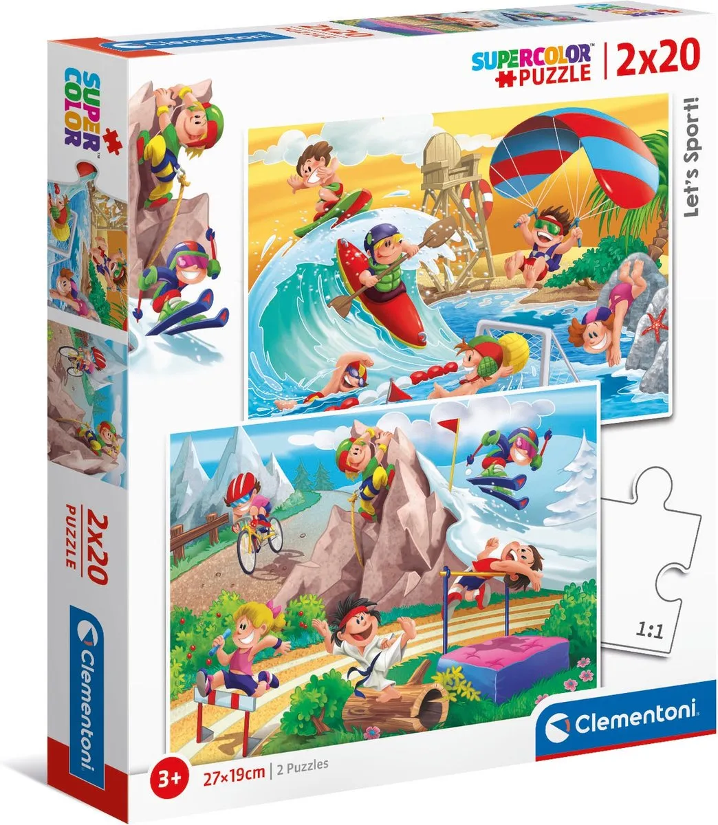 Clementoni Let's Sport! Kinderpuzzel 20 Stuks