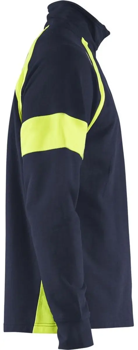 Blåkläder Sweatshirt 3550-1158 - 6XL Marine/High Vis Geel