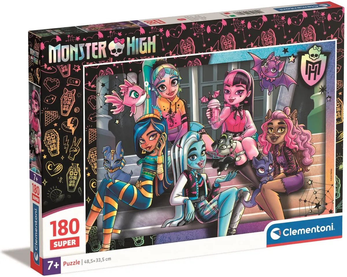 Clementoni Super Monster High Puzzel 180 Stukjes