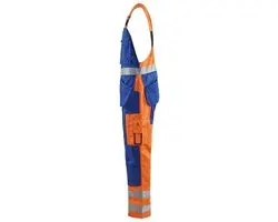 Blåkläder Bretelbroek High Vis 2603-1860 - 60 - Oranje/Marineblauw