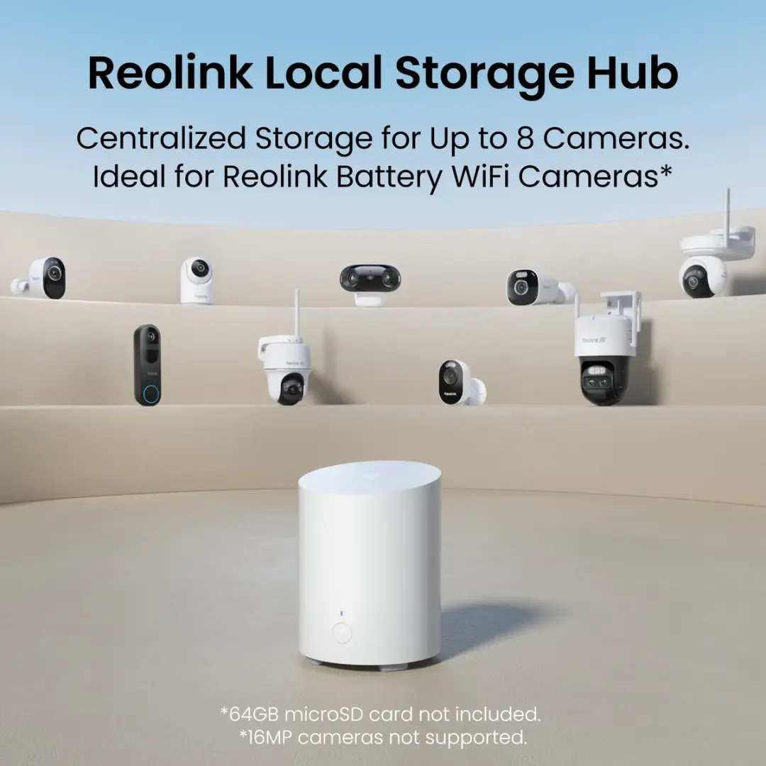Reolink Home Hub Mini Beveiligingscentrum - 8 Camera's - Dual-band WiFi - Wit