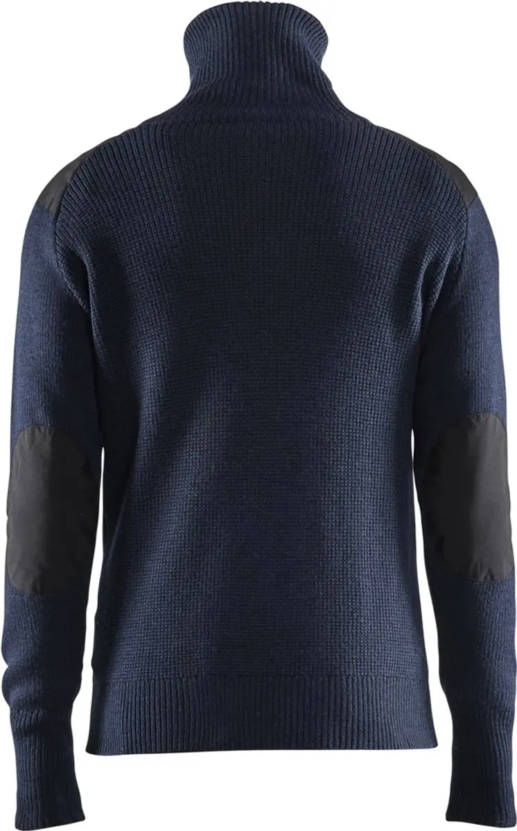 Blåkläder Wollen Sweater 4630-1071 - Donkerblauw/Grijs - L