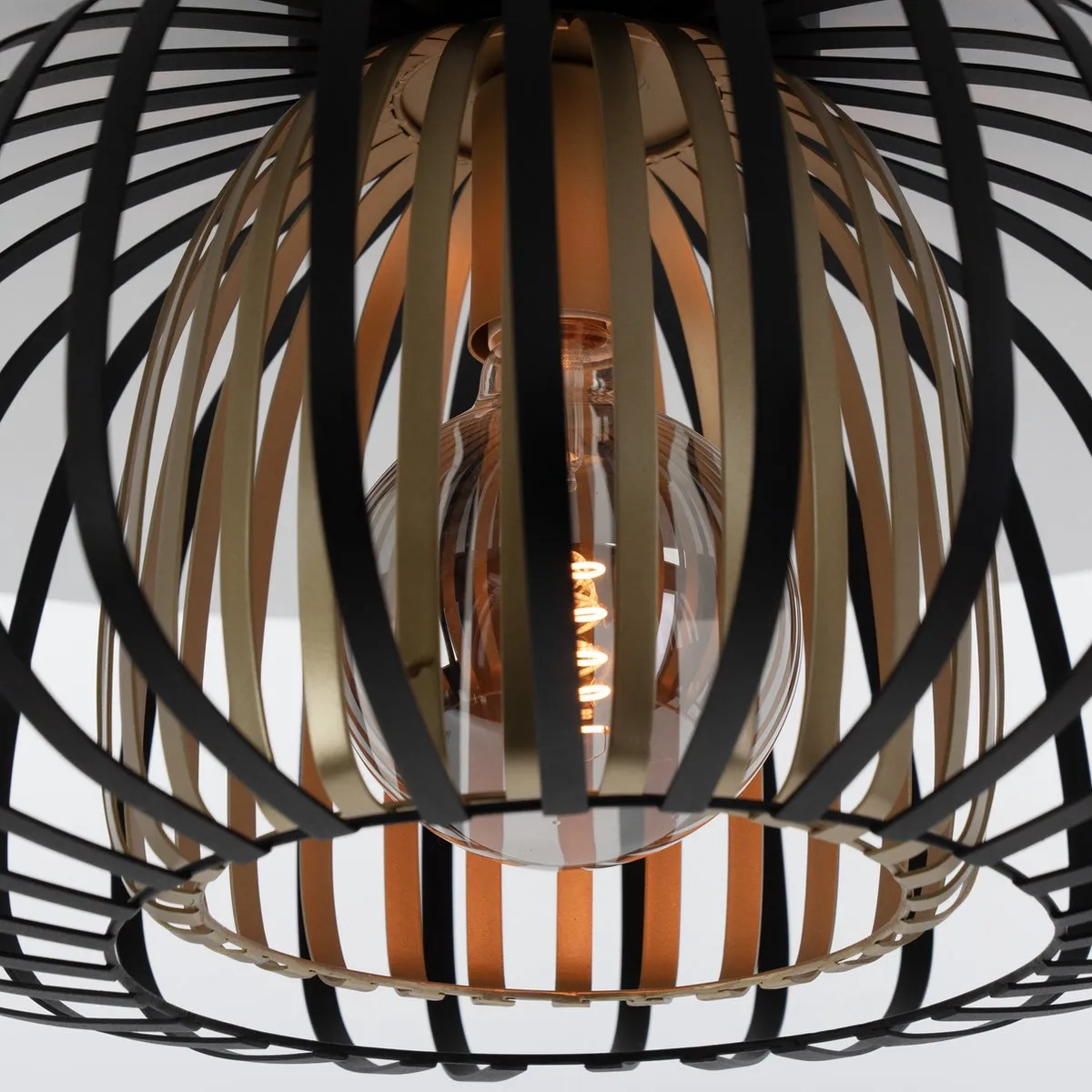 Eglo Encinitos Plafondlamp Ø45cm - Zwart/Goud