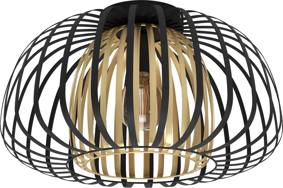 Eglo Encinitos Plafondlamp Ø45cm - Zwart/Goud
