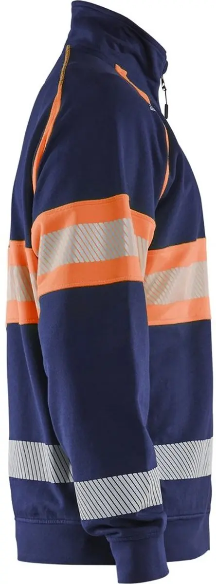 Blåkläder High Vis Sweater 3551-1158 - Marineblauw/Oranje - XXXL